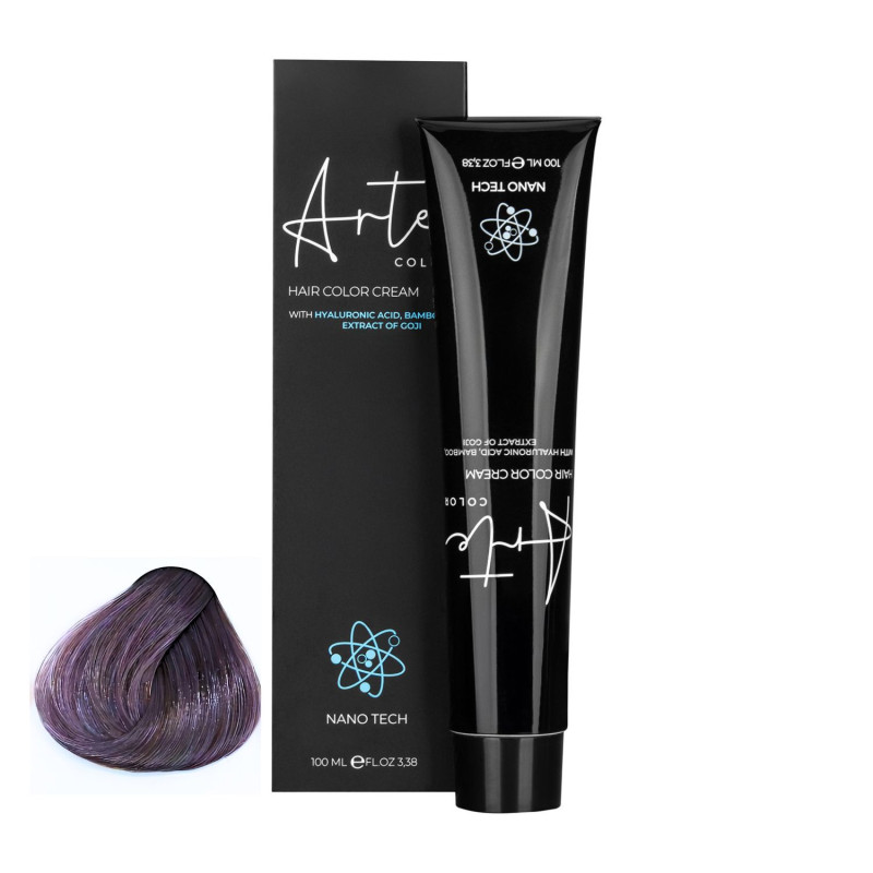 ARTE COLOUR 7.21 Střední popelavá fialová blond| Profesionální barva na vlasy 100 ml