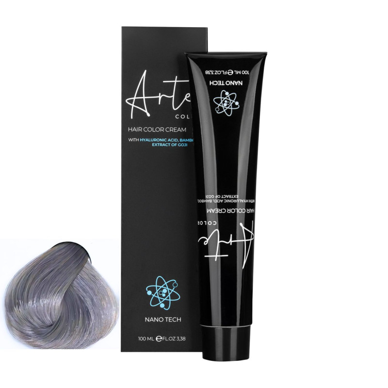 ARTE COLOUR 12.1 Super světlá extra popelavá blond| Profesionální barva na vlasy 100 ml
