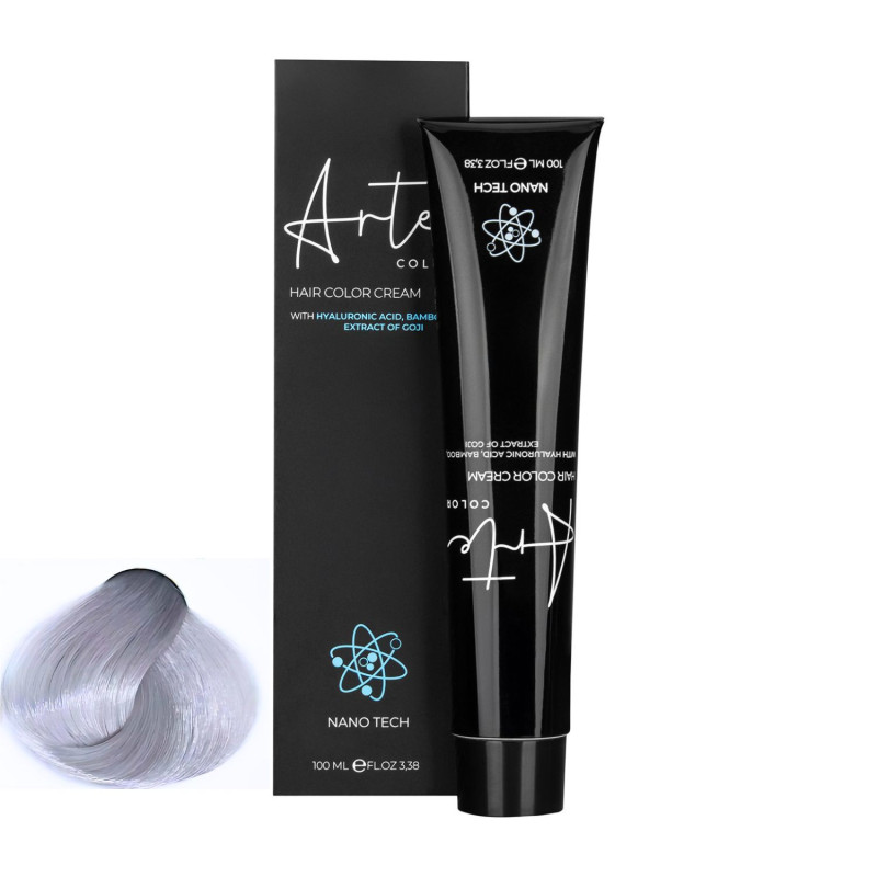 ARTE COLOUR 12.9 Super světlá extra matná modrá| Profesionální barva na vlasy 100 ml