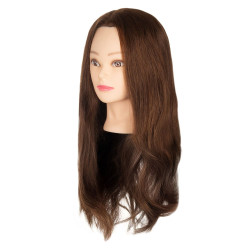 ARTE EDU Tréninková hlava AMELIA – 100% lidské vlasy 55 cm