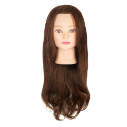 ARTE EDU Tréninková hlava AMELIA – 100% lidské vlasy 55 cm