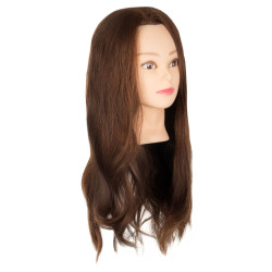 ARTE EDU Tréninková hlava AMELIA – 100% lidské vlasy 55 cm