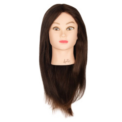 ARTE EDU Tréninková hlava BIANCA – 100% lidské vlasy 45 cm