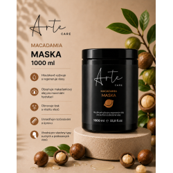 ARTE CARE Macadamia kadeřnická maska 1000 ml | Intenzivní výživa a hydratace vlasů