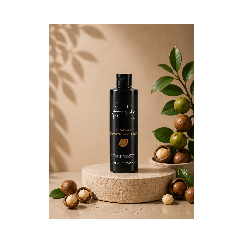 ARTE CARE Macadamia kadeřnický šampon 300 ml | Hydratace a výživa pro suché vlasy