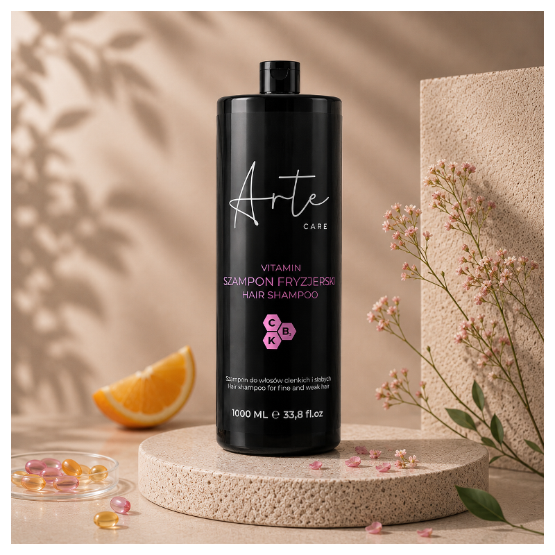 ARTE CARE Vitamínový šampon pro tenké vlasy 1000 ml | Objem & síla