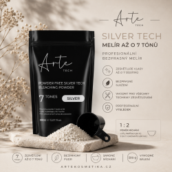 ARTE TECH SILVER bezprašný melír 500 g – zesvětlovač vlasů až o 7 tónů