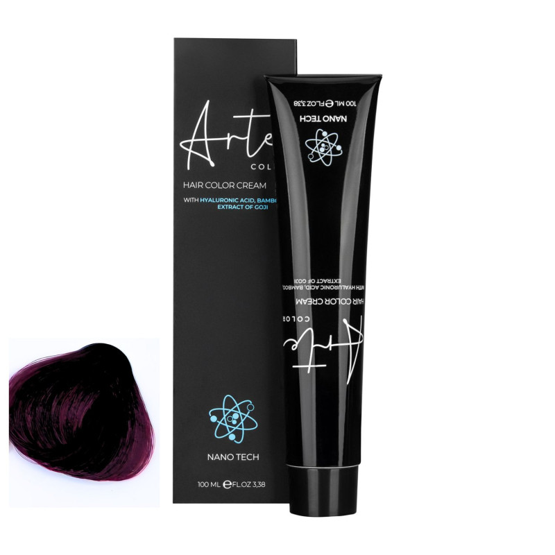 ARTE COLOUR 5.62 Světle červenofialová hnědá | Profesionální barva na vlasy 100 ml